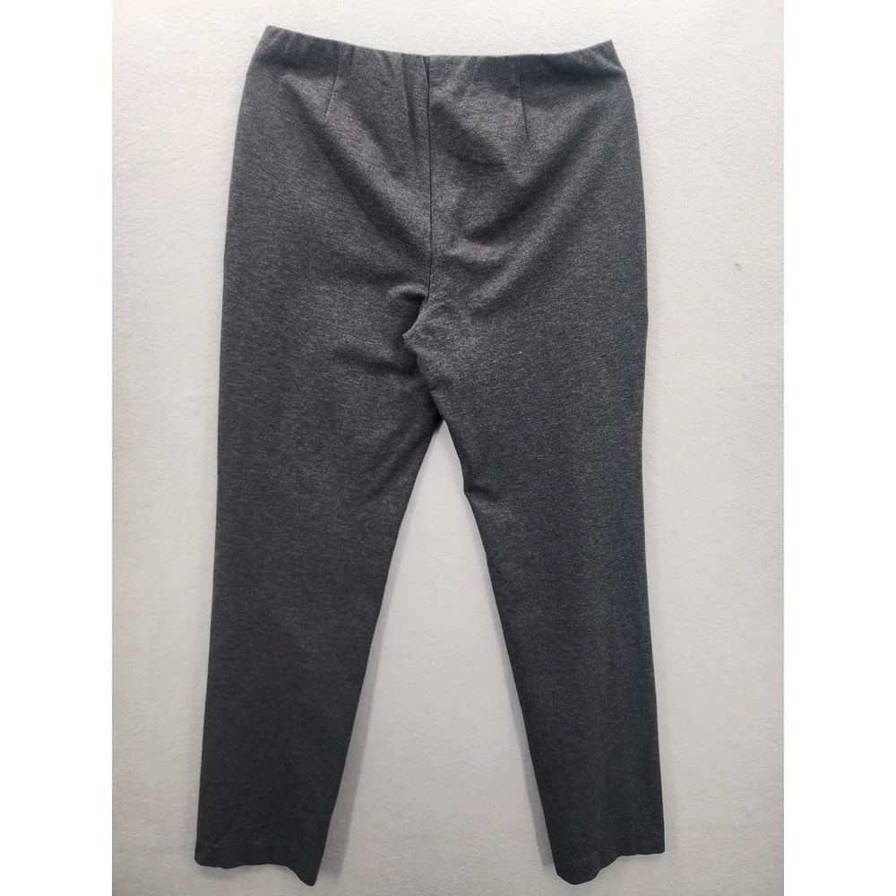 J. Jill Ponte Slim Leg Pants Gray Charcoal Heather Pull On Trousers Large Tall - Picture 5 of 11